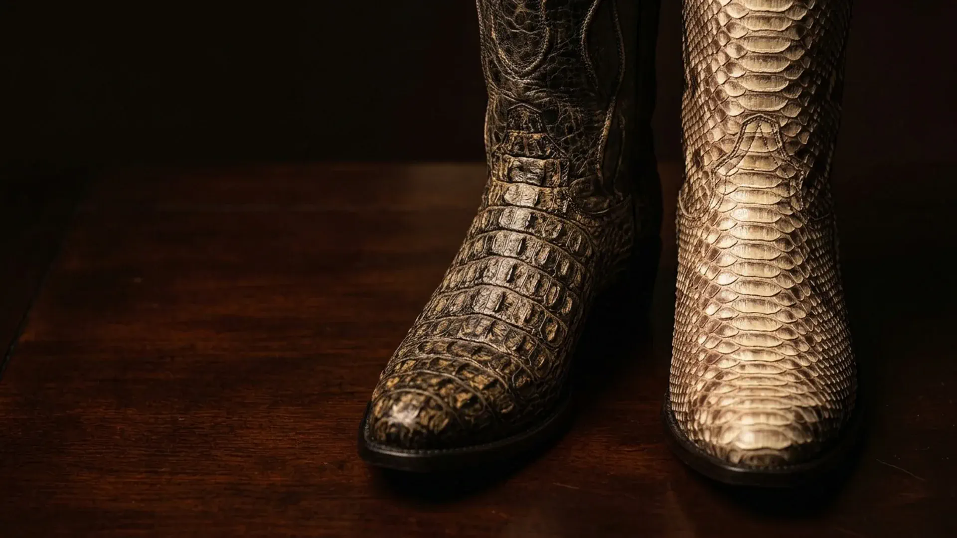 Caiman & Python Boots